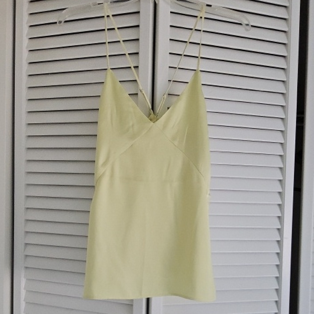 Express Light Yellow Strappy Top